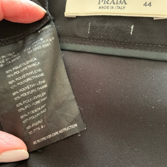 Authentic vintage Prada black skirt size 44 with bow on the back - Picture 12 of 13